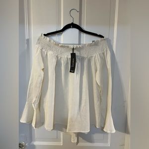 RACHAEL NWT LINEN TOP
